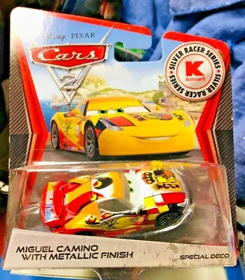 $9.99 • Buy  MIGUEL CAMINO METALLIC FINISH CARS 2,DISNEY,PIXER Rare SILVER SERIES 1:55 SCALE