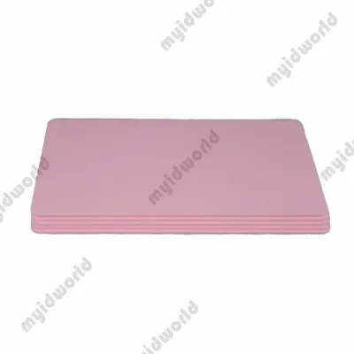 Pink PVC Cards CR80.30 Mil Credit Card Size - USA - Pack Of 10 • $8.50
