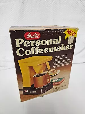 Vintage Melitta Personal Coffee Maker Harvest Gold Brown W Original Ceramic Mug • $49.99