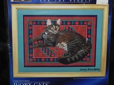 Lesley Anne Ivory Cats Cross Stitch Kit NEW Muppet On Indian Carpet Designs Need • $14.99