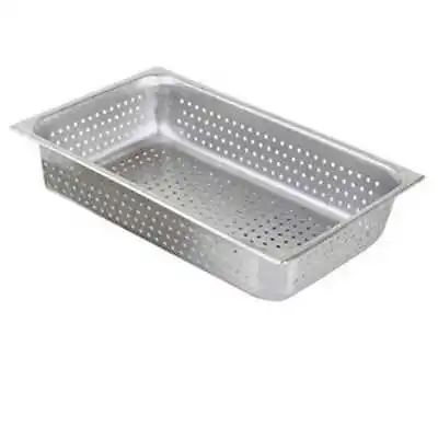 Full Size Perforated Stainless Steel Steam Table Food Pan 2-1/2  Deep Hotel Pan • $18.59