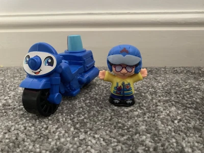 £4.99 • Buy Fisher Price Little People Police Person + Police Motorbike