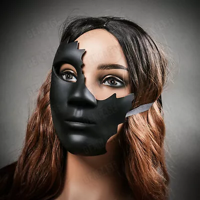 Black Venetian Phantom Volto Carnvial Masquerade Ball Party Event Face Mask • $14.90