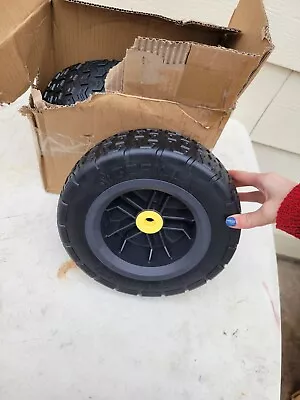 Gorilla Cart Replacement Wheel 10in Turf Flat Free Tire/wheel Free Shipping  • $33.33