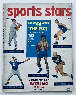 VTG Sports Stars Magazine February 1952 Gil Hodges And Babe Parilli No Label • $14.95