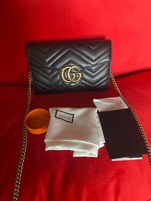 $1550 • Buy Gucci Authentic Genuine Crossbody Wallet On Chain Women Designer Bag