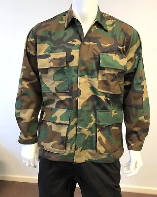 Mens Army Military Battle Dress Uniform BDU Camouflage Top Jacket Shirt • $34.99