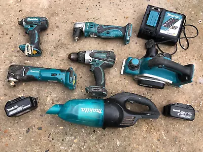 MAKITA 18 VOLT CORDLESS TOOLS  IMPACT DRIVER  COMBI DRILL  MULTI TOOL  Plane • £190