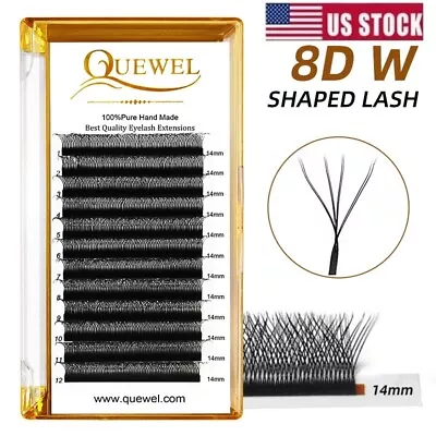 Volume Eyelash Extensions Mink Lashes 0.07 C D Curl 8-14mm 8D W Semi Permanent • $9.07