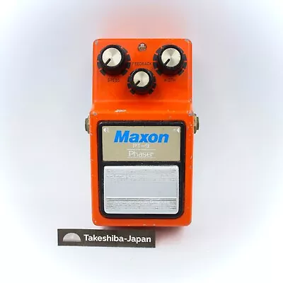 MAXON PT-9 Phaser No Battery Cover Made In Japan Vintage Effect Pedal 274343 • $118.18