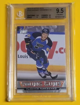 2013-14 Upper Deck #230 Vladimir Tarasenko Young Guns Rookie BGS 9.5 Blues RC  • $55