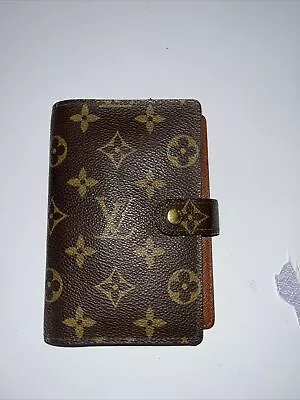 LOUIS VUITTON Monogram Agenda PM Day Planner Cover R20005 LV Auth 38331 Vintage • £200