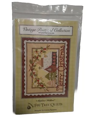 Fig Tree Quilt Pattern Vintage Postcard Mistletoe Hollow 22 X 28 Wall-hanging • $7.20