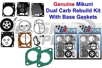 $109.95 • Buy SeaDoo Genuine Mikuni Dual Carburetor Rebuild Kit & Carb Base Gasket XP 787 800