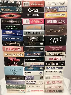 PICK 10 Movie Lot VHS/VCR -  Choose From List (140+ Titles) - Updated 4/18/2024 • $16.99