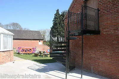 £4923.32 • Buy 1400mm Internal Or External Fire Escape Spiral Staircase -Full UK Regs Compliant