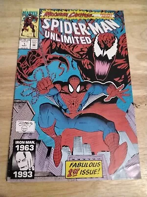 Spiderman Unlimited # 1 : Marvel 1993 : Maximum Carnage Part 1 1st App Shriek !! • £9.99