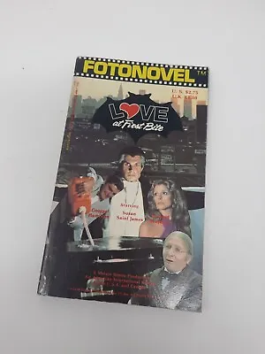 Fotonovel Love At First Bite Paperback Book Horror Dracula 1979 Vintage Goth • $12.44