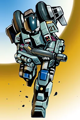 Mospeada/Robotech Cyclone Poster Scott/Stick 12inchesx18inches Free Shipping • $9.95