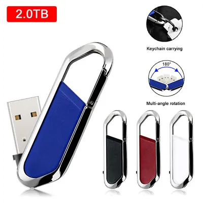 2TB Metal USB 2.0 Flash Drive Memory Stick Pen U Disk Metal Key Thumb PC Lap-h3 • $8.67