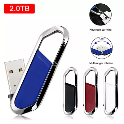 2TB Metal USB 2.0 Flash Drive Memory Stick Pen U Disk Metal Key Thumb PC Lap-JU • $8.25