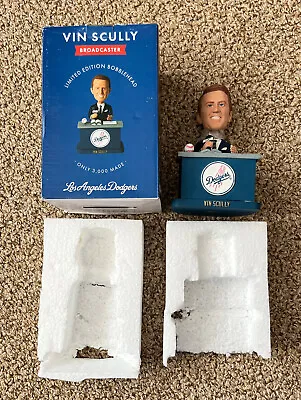 Vin Scully 2012 Dodgers Bobblehead SGA WORLD SERIES CALL Kirk Gibson Sound Chip • $439.95