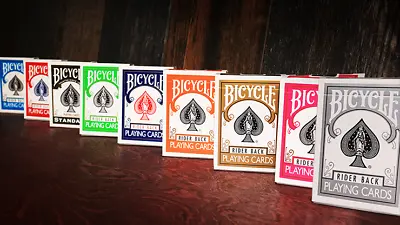 Poker Playing Cards - Bicycle Rider Back - By USPCC - Choice Of 11 Colours • £7.30