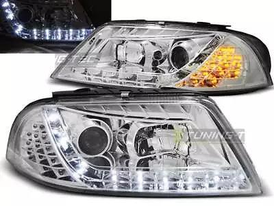 Olhe Faróis LED DRL For VW PASSAT 3BG B5 FL 00-05 Daylight Chrome Frete Grátis A • $455.34