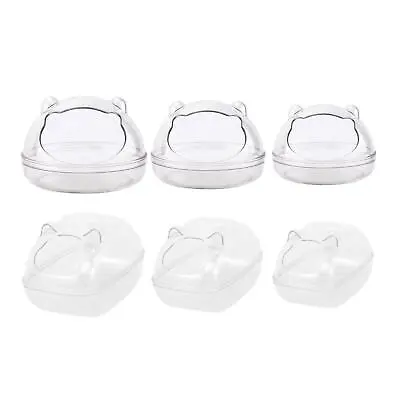 Hamster Sand Bath Container Clear Hamster Toilet Bath Tub For Cage Accessories • £7.18