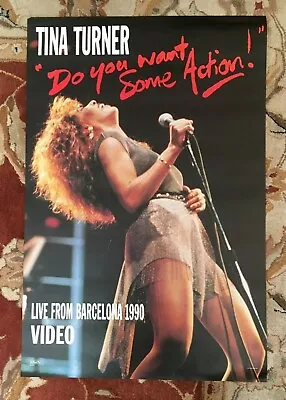 TINA TURNER  Do You Want Some Action  Rare Original Promotional Poster • $49.99