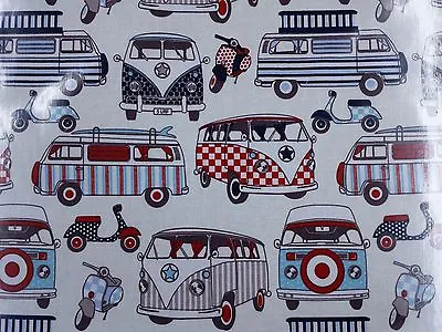 £6 • Buy PVC Coated Wipeclean Tablecloth Table Covering Oil Cloth Vinyl Camper Vans Dotty