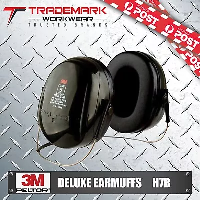 3M PELTOR Delux Neckband Earmuffs (H7B/H520B) RRP$59.95 • $54.95