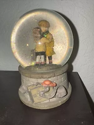 Vtg Musical Water Globe Westland Kim Anderson Forever Young  6245 Boy Girl Kiss • $17.99
