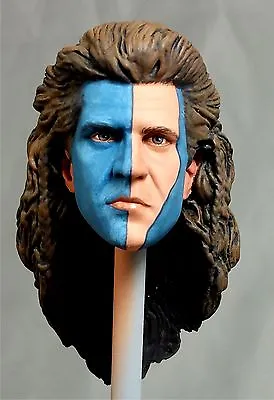 1:6 Custom Portrait  Mel Gibson As William Wallace W/ Blue Face Paint Braveheart • $150