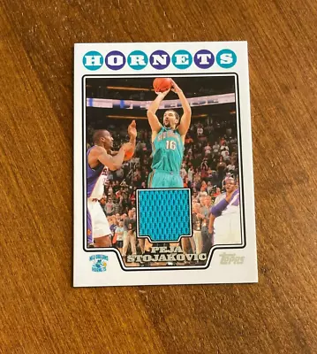 Peja Stojakovic 2008-09 Topps Game Jersey TBKR27 Charlotte Hornets • $2.99