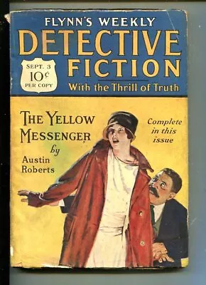 PULP:  FLYNN'S WEEKLY DETECTIVE FICTION-SEPT 3 1927-MYSTERY-AUSTIN ROBERTS-fr... • $75