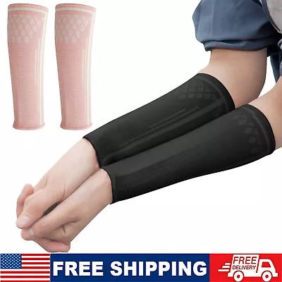 Elbow Arm Guards Sleeve Volleyball Wrist Guard And Compression Sleeves Protector • $10.59