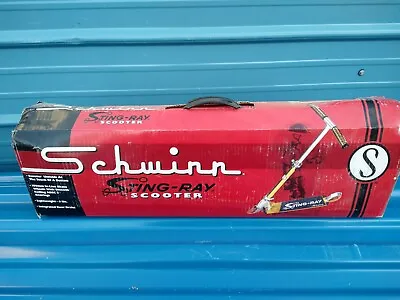 Schwinn Sting-Ray Kick Scooter Limited Edition Gold Folds Up NOS In Box. Vintage • $249