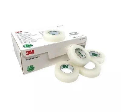 3M Transpore Medical Surgical Tape Eyelash Gel Pads Tubing I.V 1.25cm 2.5cm 5cm • £37.94