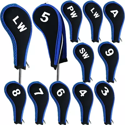 $20.99 • Buy 12Pcs Golf Head Cover Iron Putter Driver Headcover Protective Set Club Covers