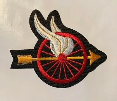 Winged Wheel Patch Arrow Winged Wheel Patch Biker Jacket Patch Motorcycle Patch • $5.95