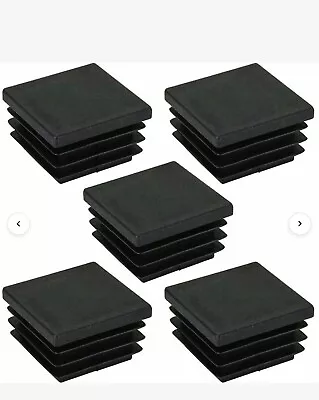 £2.39 • Buy Square Plastic End Caps Tube Inserts Blanking Plugs Stoppers Feet Black