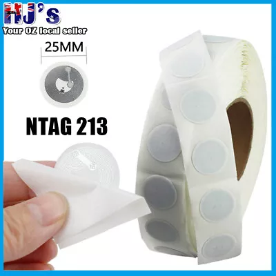UpTo 40x NFC TAG Sticker NTAG 213 Universal Label RFID Tag For Android NFC Phone • $5.48