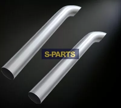 2PCS Aluminized 5  In 5 OD Curved Exhaust Stack Pipe 60  Inch Length Tube • $226