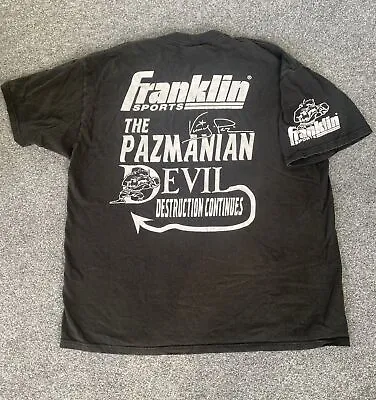 Vintage Vinny Pazienza Boxing T- Shirt Size XL Franklin Sports Pazmanian Devil • $125