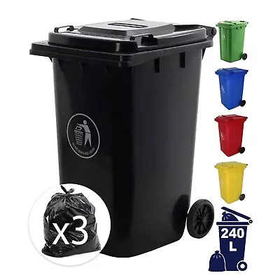 Express Wheelie Bin Large 80L-120L-140L-240 Litre Colour/Sizes Outdoor Rubbish • £54.75