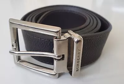 Authentic Buckle Men’s Plaid Burberry 105 Belt - Size 42. Made In Italy.  • $100