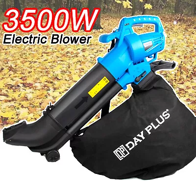 £38.90 • Buy Electric Leaf Blower & Vacuum 3500W W/ Rake Garden Vac & Shredder 35L Large Bag