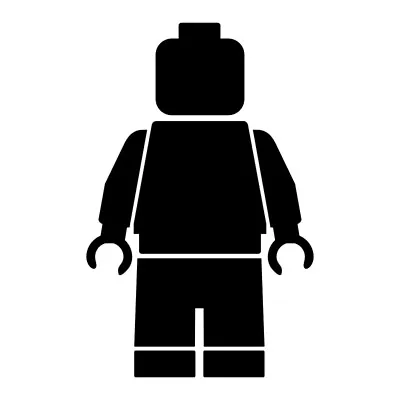 Lego Block Man Silhouette Vinyl Decal Sticker Art Wall Home Decor Various Colour • £2.45