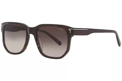 Tumi STU003 0722 Sunglasses Men's Havana/Brown Gradient Lenses Square Shape 56mm • $159.95